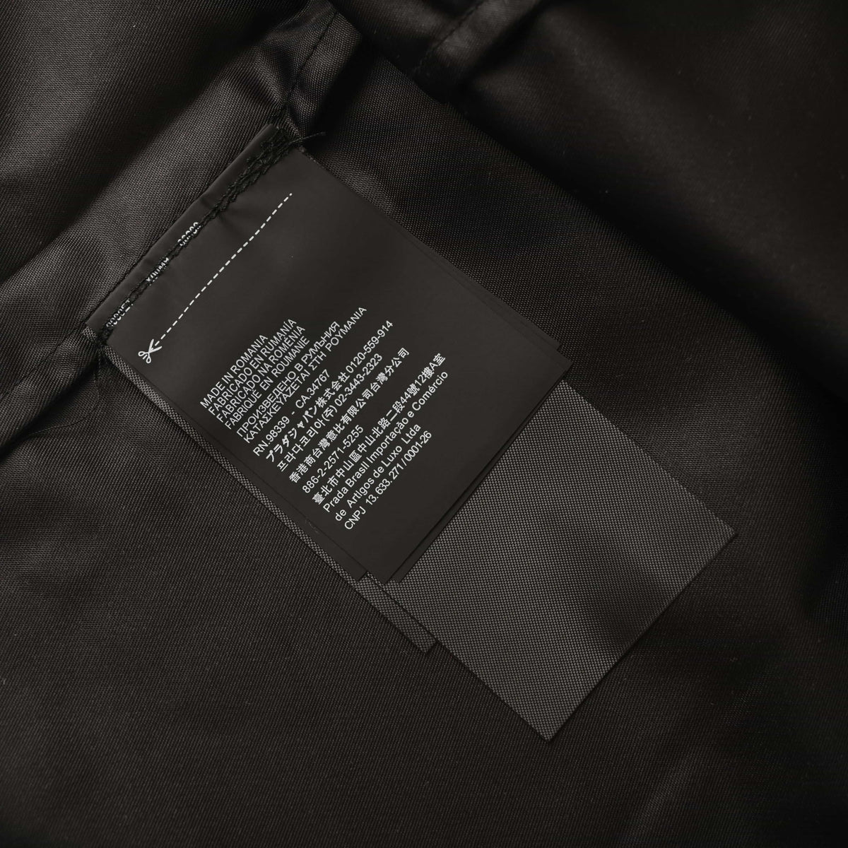Prada Recycled Nylon Shirt Jacket with Triangle Logo Chest Pocket