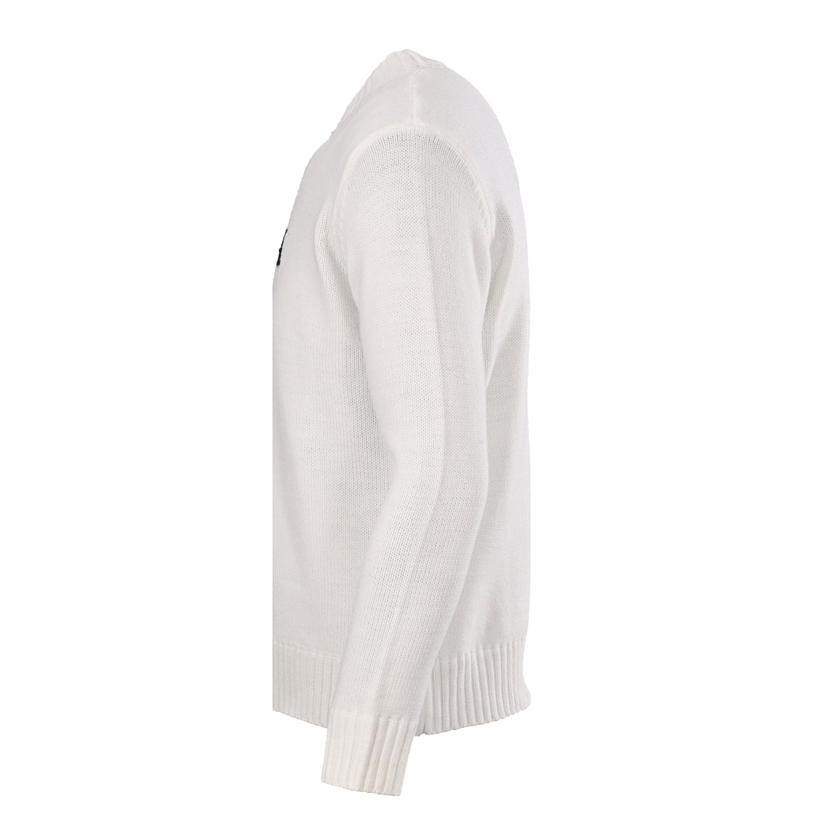 Prada Unisex Milano Logo Jacquard Wool-Blend Crewneck Sweater