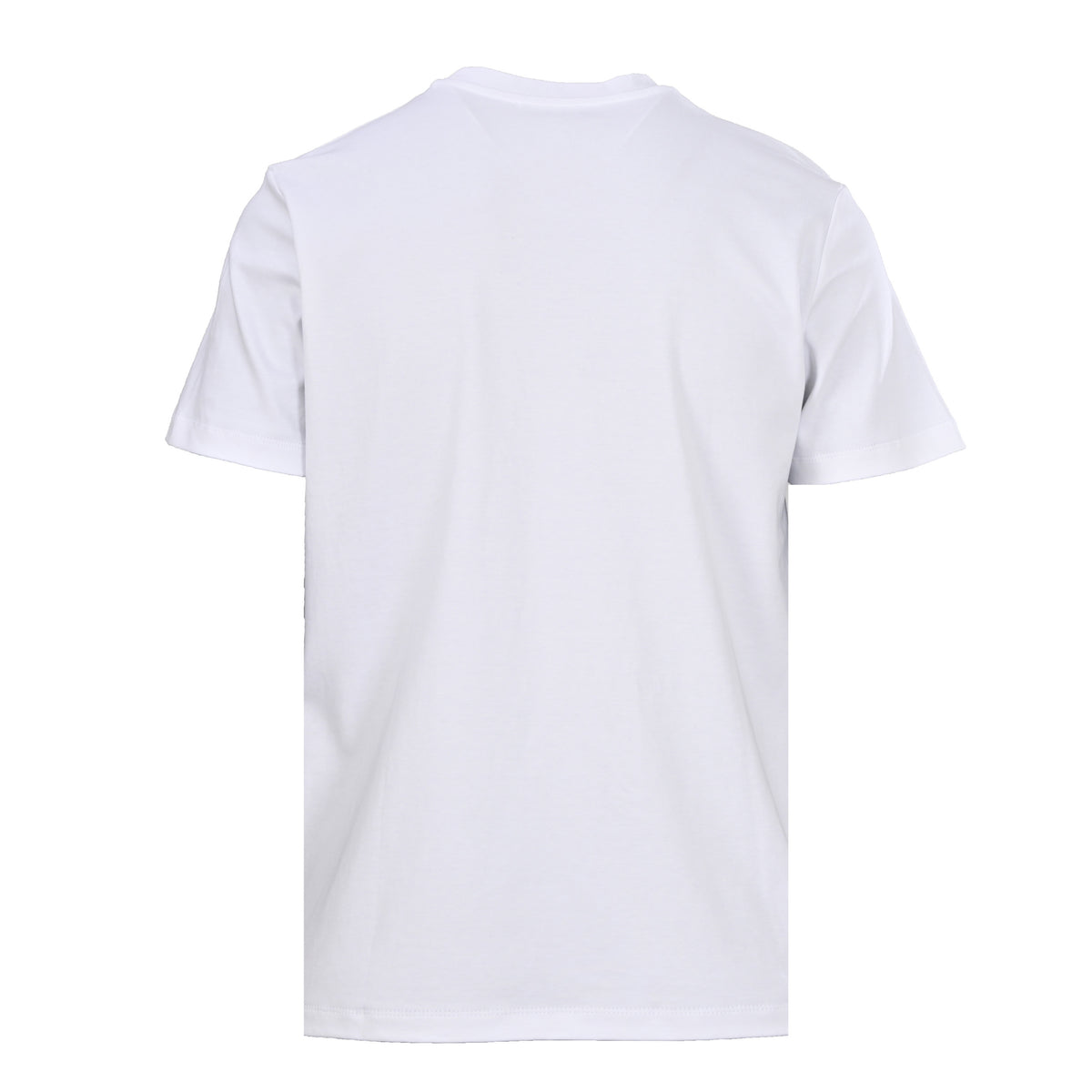 PRADA Triangle Logo Cotton Crew Neck T-Shirt - White