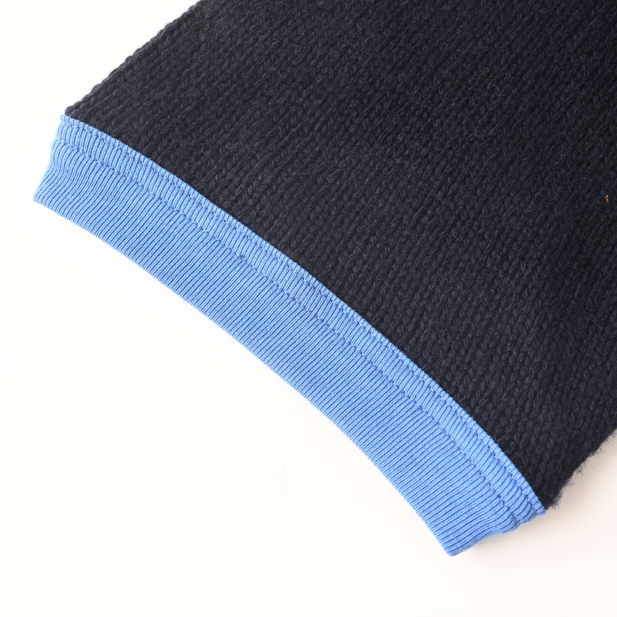 Prada Back-Neck Triangle Logo Knit Short-Sleeve T-Shirt