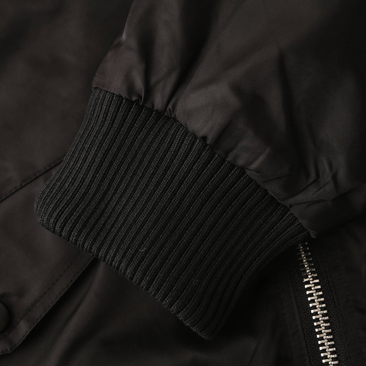 Prada Recycled Nylon Jacket with Triangle Logo Sleeve Pocket