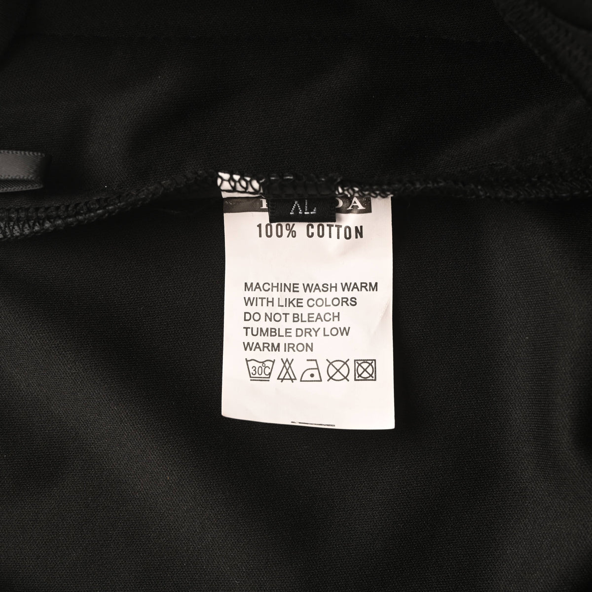PRADA Charcoal Drawstring Joggers with Red Stripe Detail