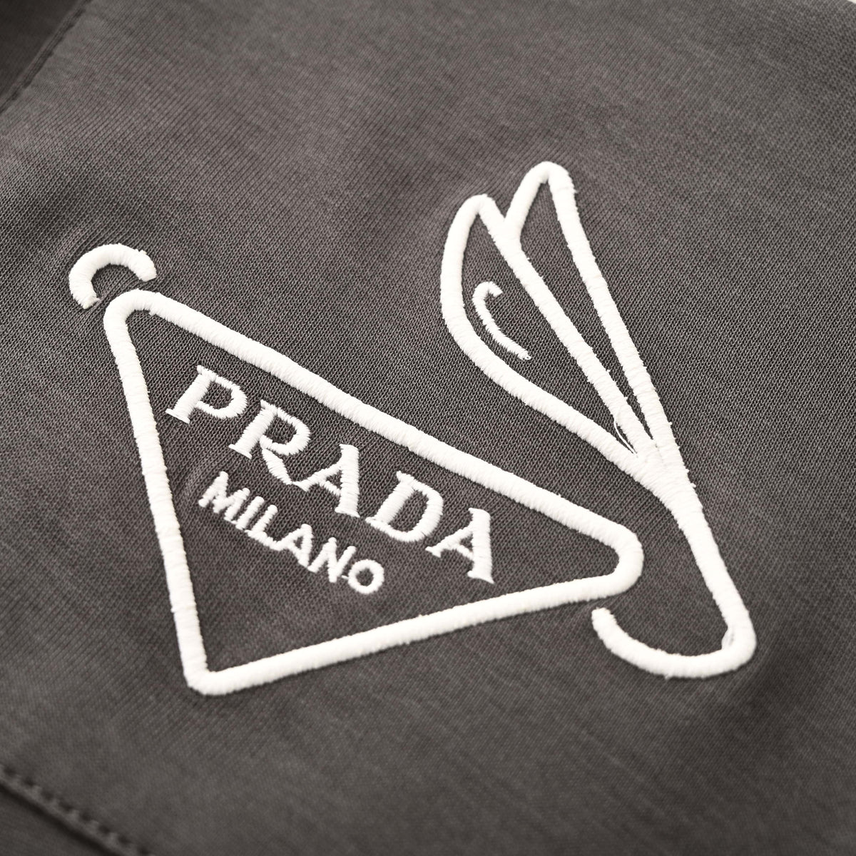 PRADA Triangle-Logo Tapered Joggers with Contrast Back Pocket