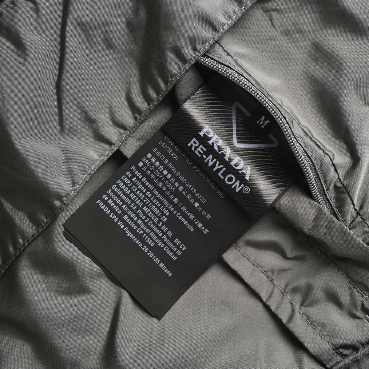 PRADA Black & Grey Colorblock Nylon Hooded Jacket – Sport-Inspired Streetwear