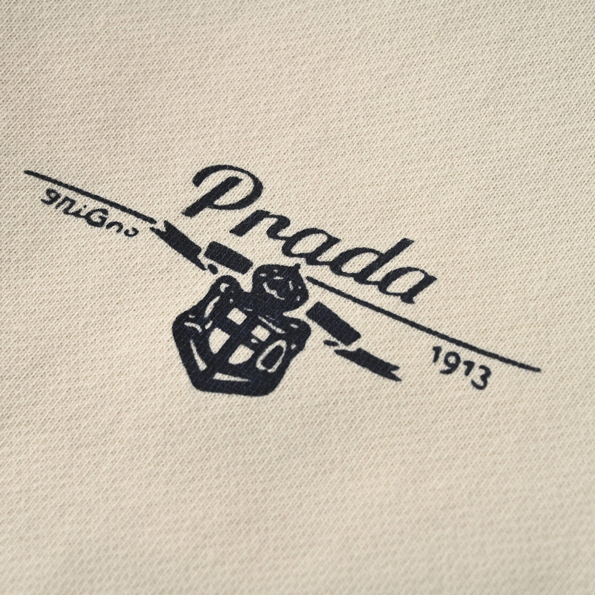 Prada Relaxed-Fit Graffiti Print Zip-Up Hoodie