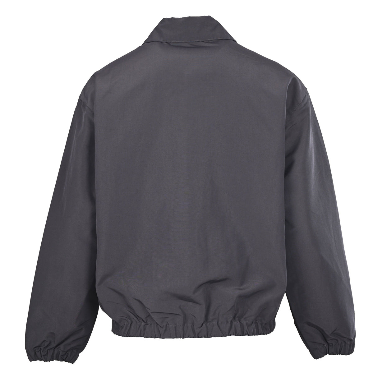 Prada Embroidered Logo Cotton Zip-Up Jacket with Shirt Collar