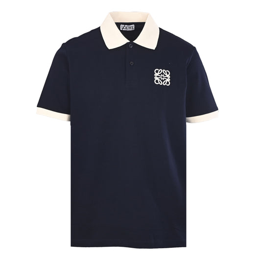 143_Loewe_罗意威 撞色翻领刺绣Logo短袖Polo衫