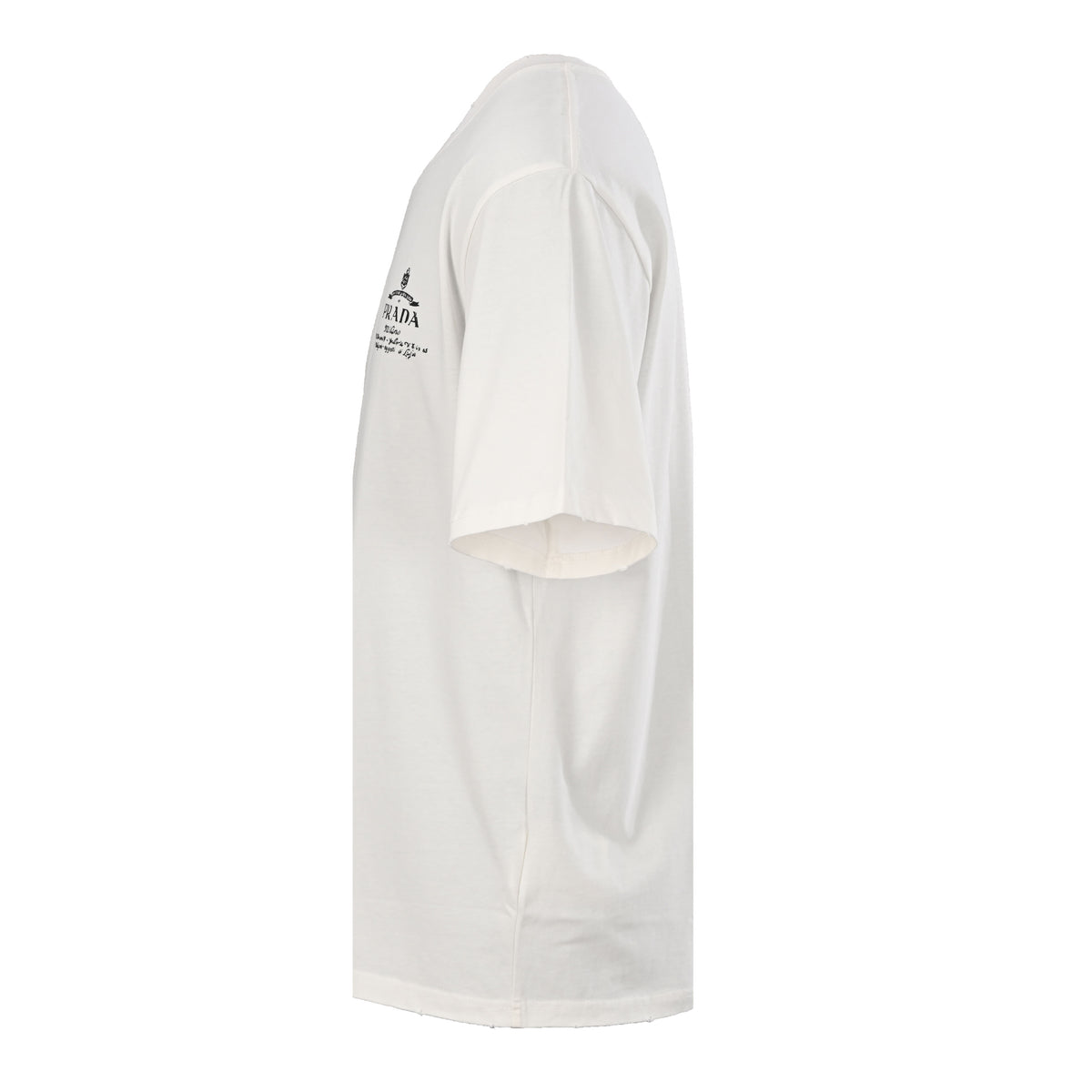 Prada Lettering Chest Logo Short-Sleeve T-Shirt
