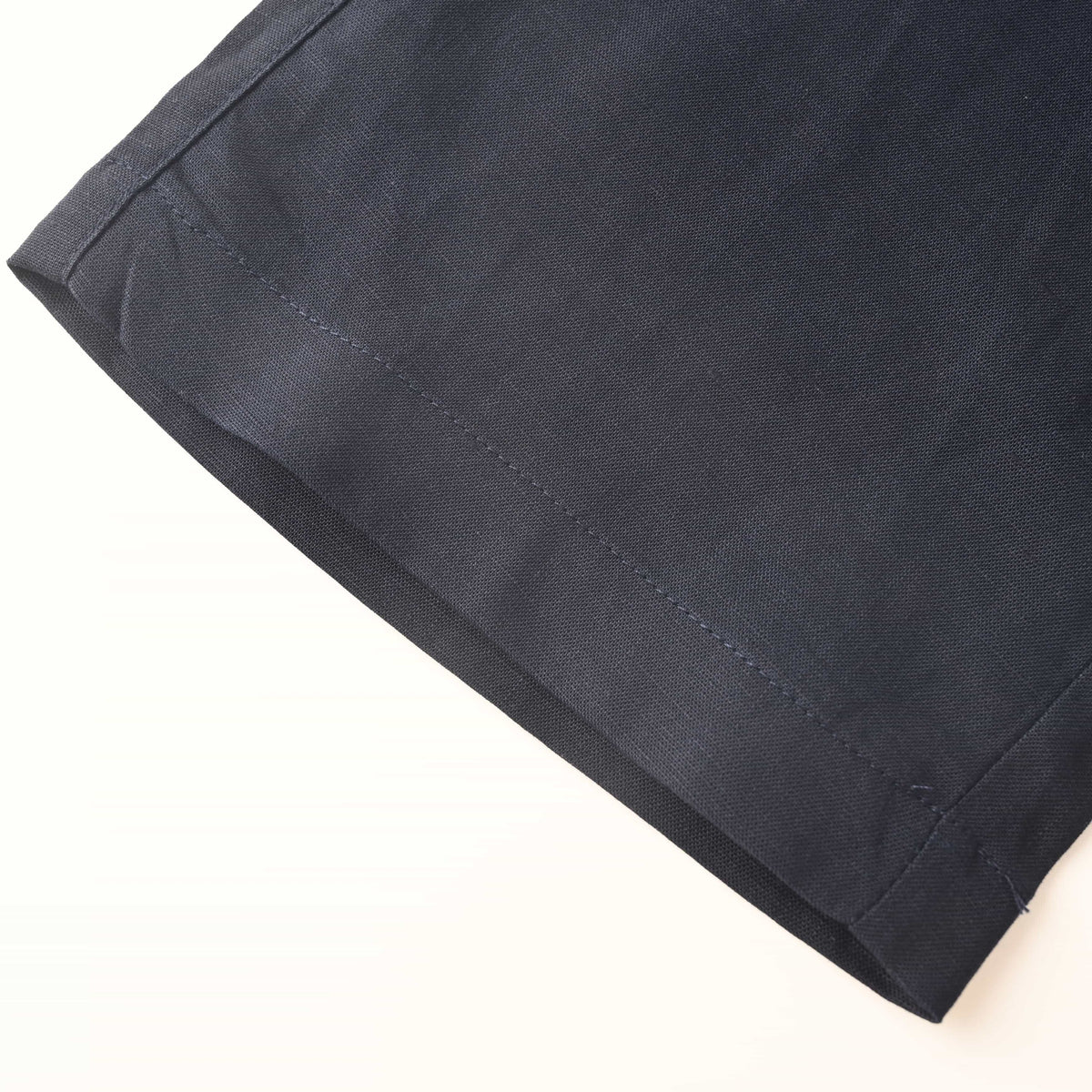 Prada Men's Triangle Plaque Linen Casual Trousers