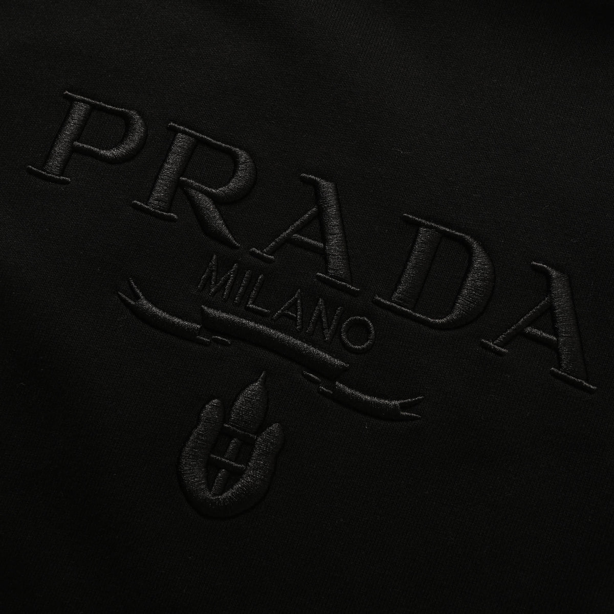 Prada Raised Embroidery Heavyweight Terry Hoodie | Unisex