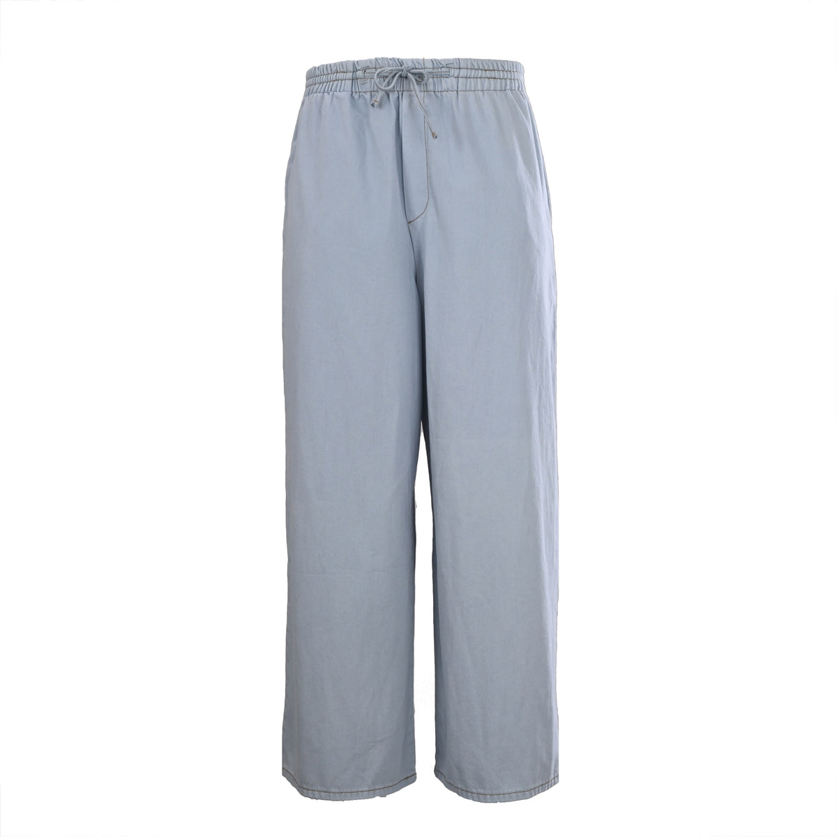 105_LOEWE罗意威 Anagram 绣花单宁布牛仔长裤