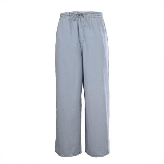 105_LOEWE罗意威 Anagram 绣花单宁布牛仔长裤
