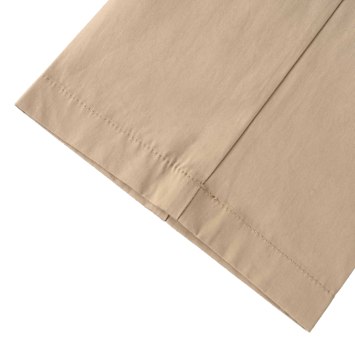 PRADA Beige Pleated Tailored Trousers with Triangle Keyring