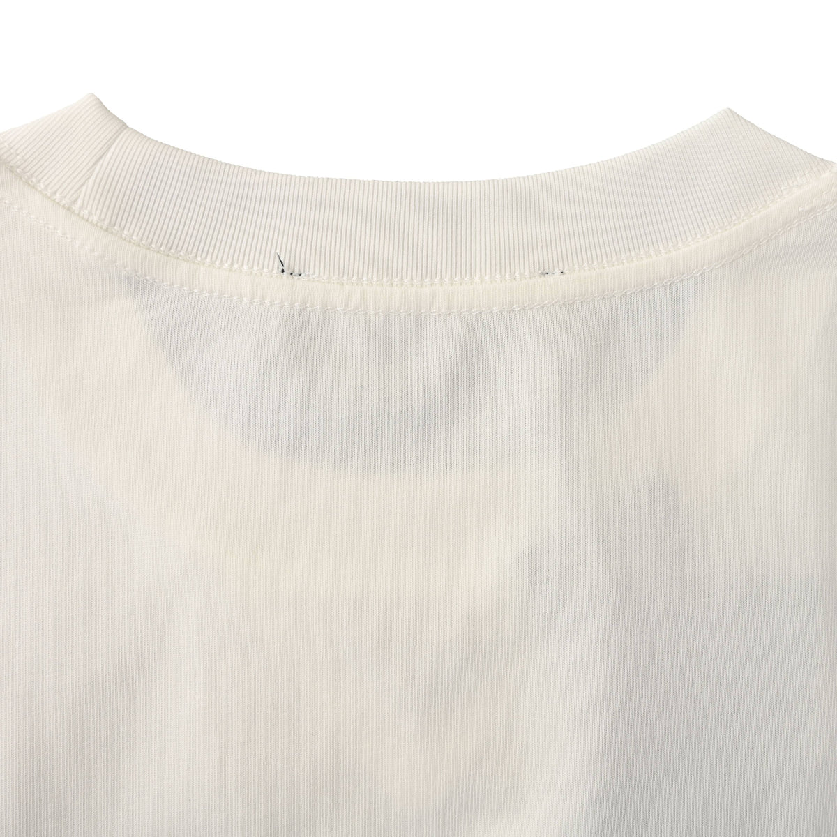 Prada Sorona-Blend Long Sleeve T-Shirt with Triangle Logo at Neckline