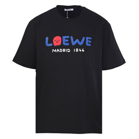 126_Loewe_罗意威 1846周年限定植绒贴布短袖T恤