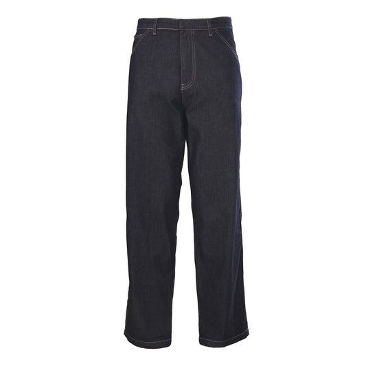 Prada Denim Jeans with Contrast Stitching & Back Pocket Logo