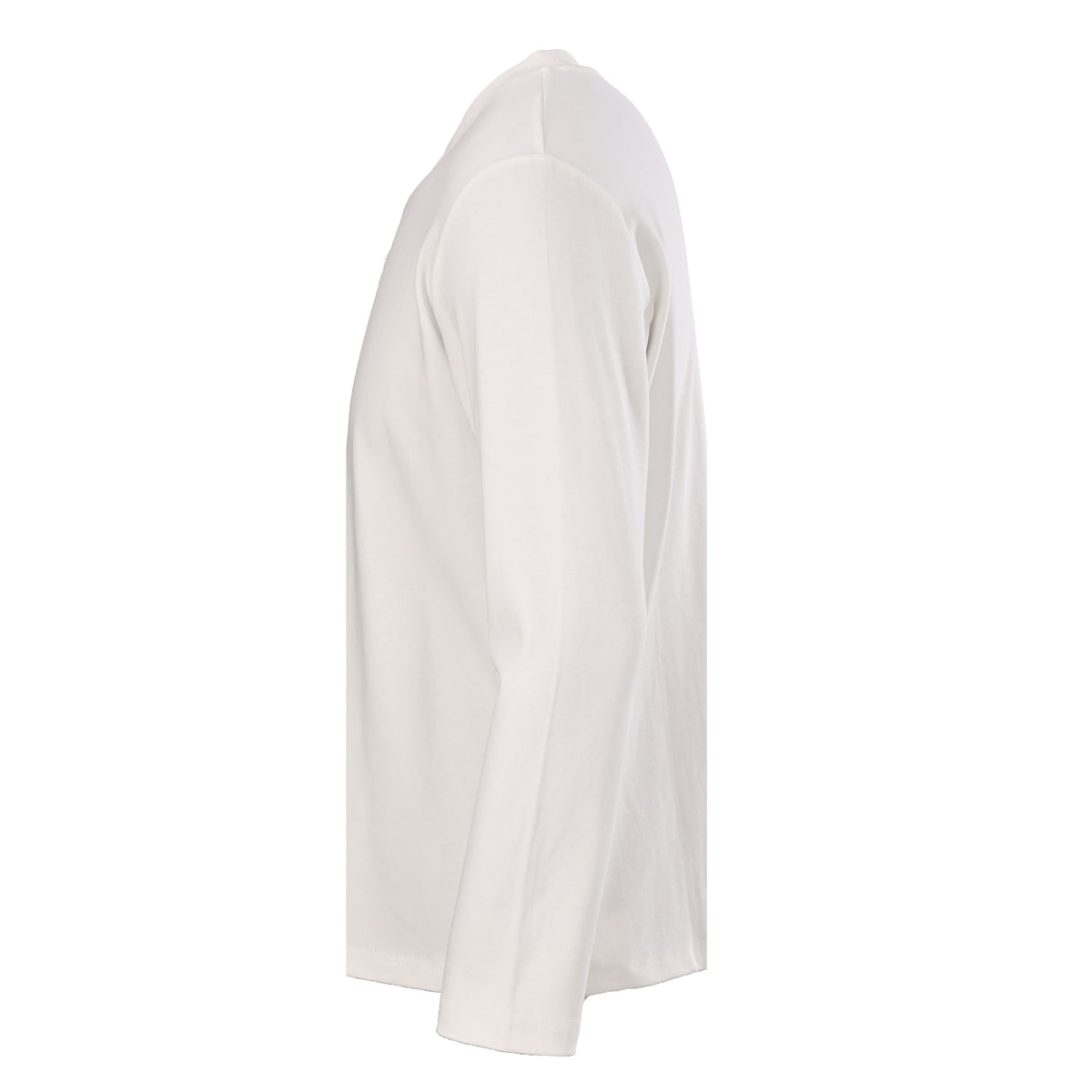 Prada Cotton-Blend Long Sleeve T-Shirt with Metal Triangle Logo