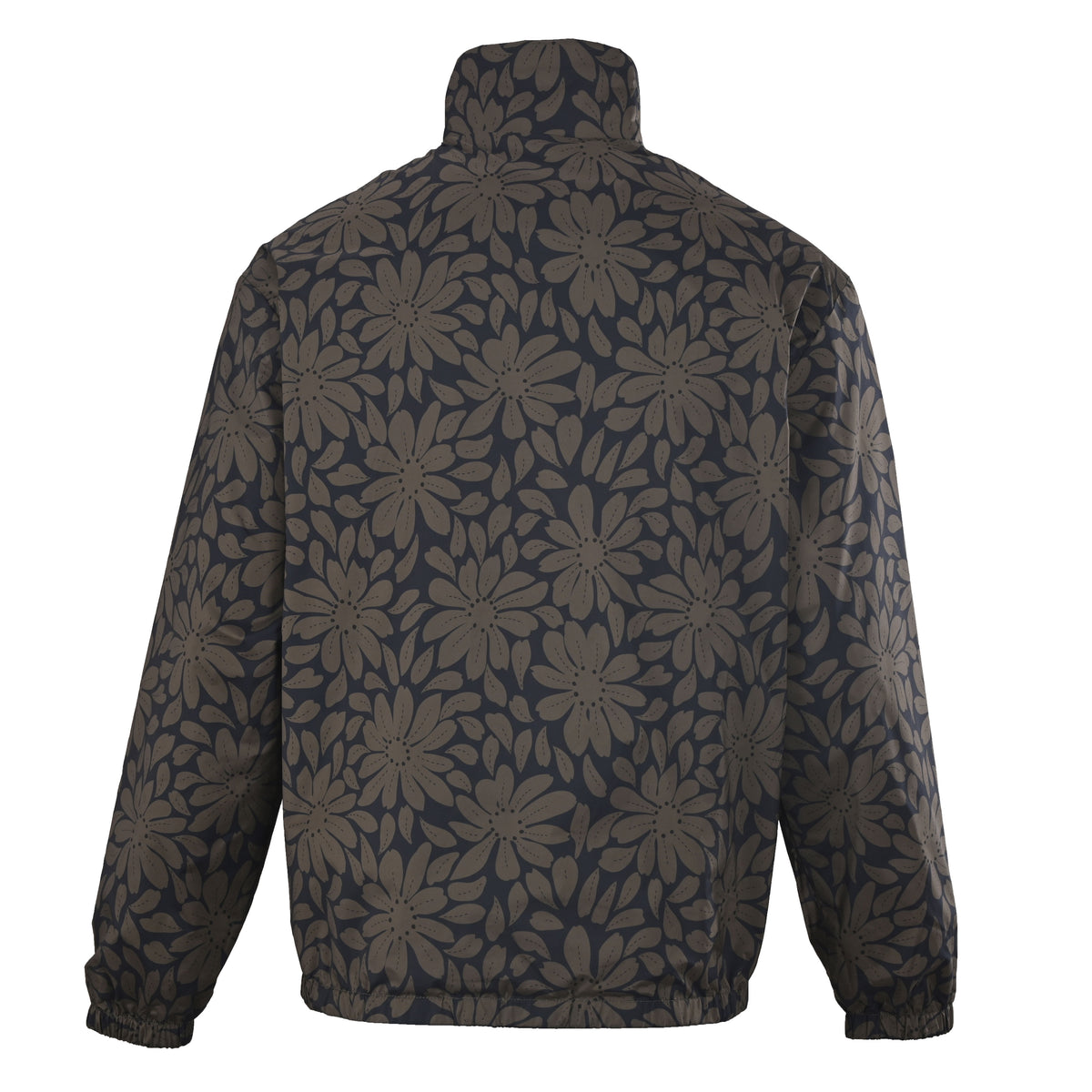 PRADA Reversible Floral-Print Nylon Stand-Collar Jacket