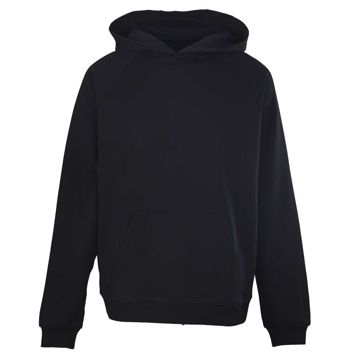 Prada Relaxed-Fit Raglan Hoodie with Brown Suede Elbow Patches