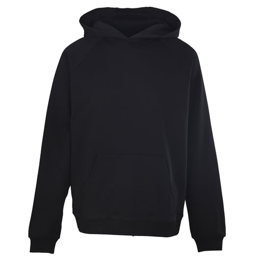 Prada Relaxed-Fit Raglan Hoodie with Brown Suede Elbow Patches