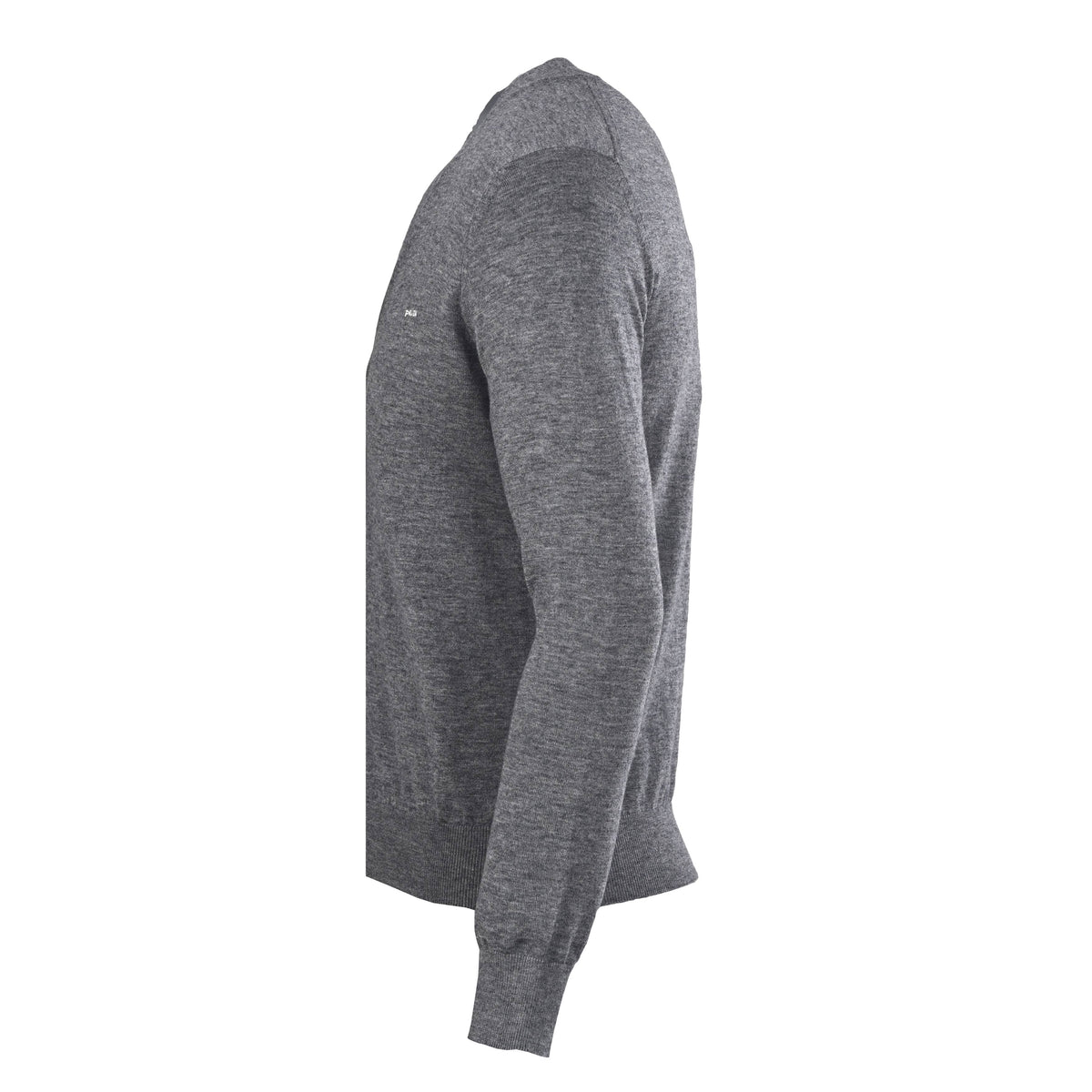 Prada Small Embroidered Logo Lightweight Wool Cardigan