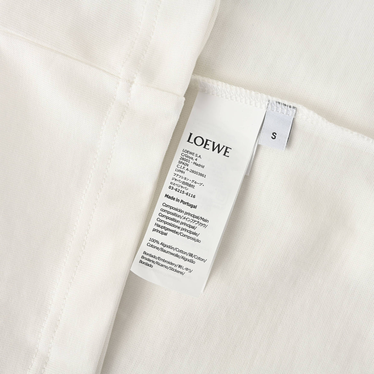 128_LOEWE罗意威 PRECOLLECTION系列 口袋小刺绣短袖T恤