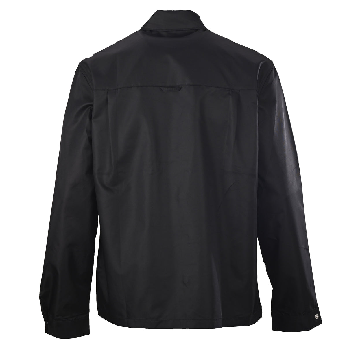 Prada Recycled Nylon Shirt Jacket with Triangle Logo Chest Pocket