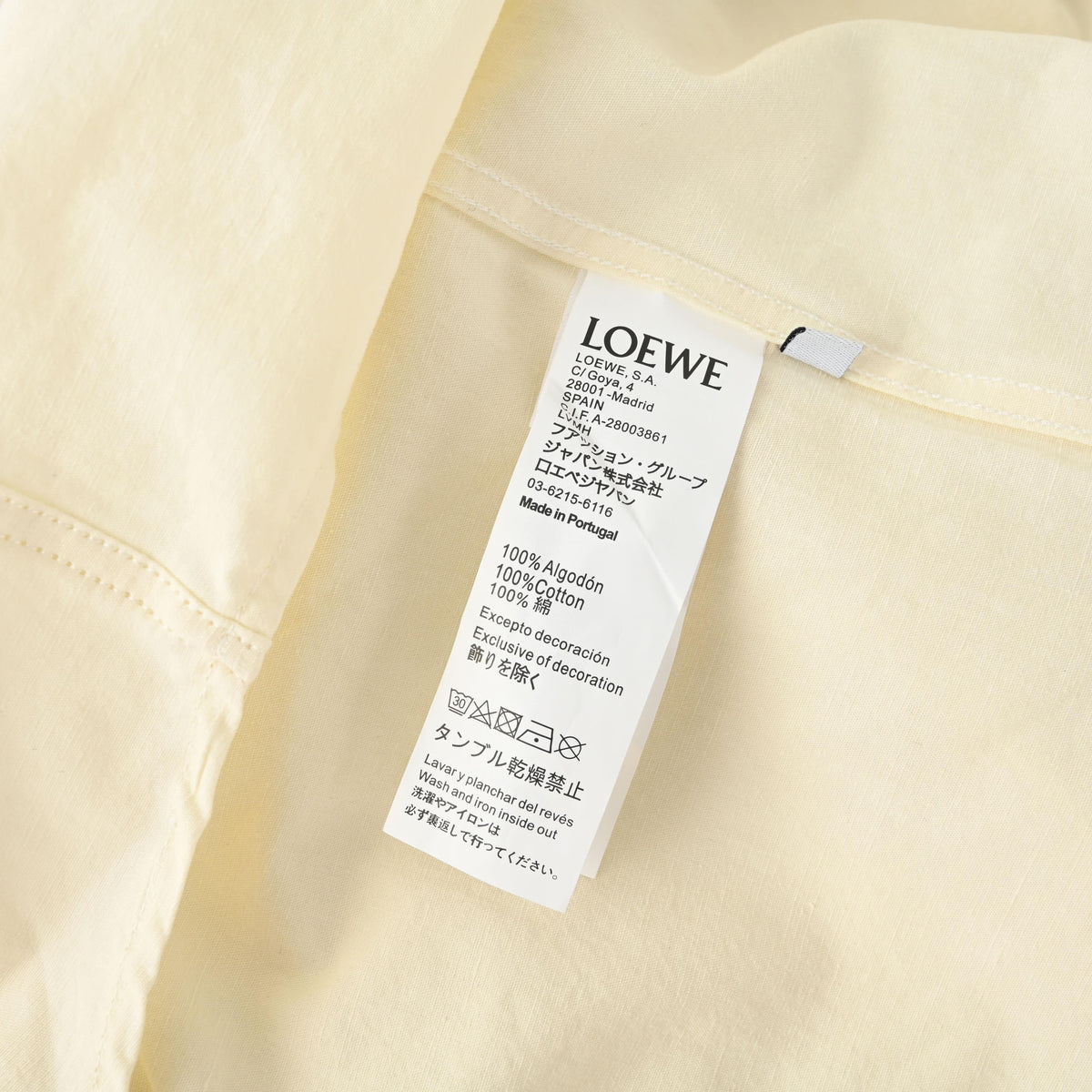 147_LOEWE罗意威 口袋镂空刺绣莱赛尔长袖衬衫