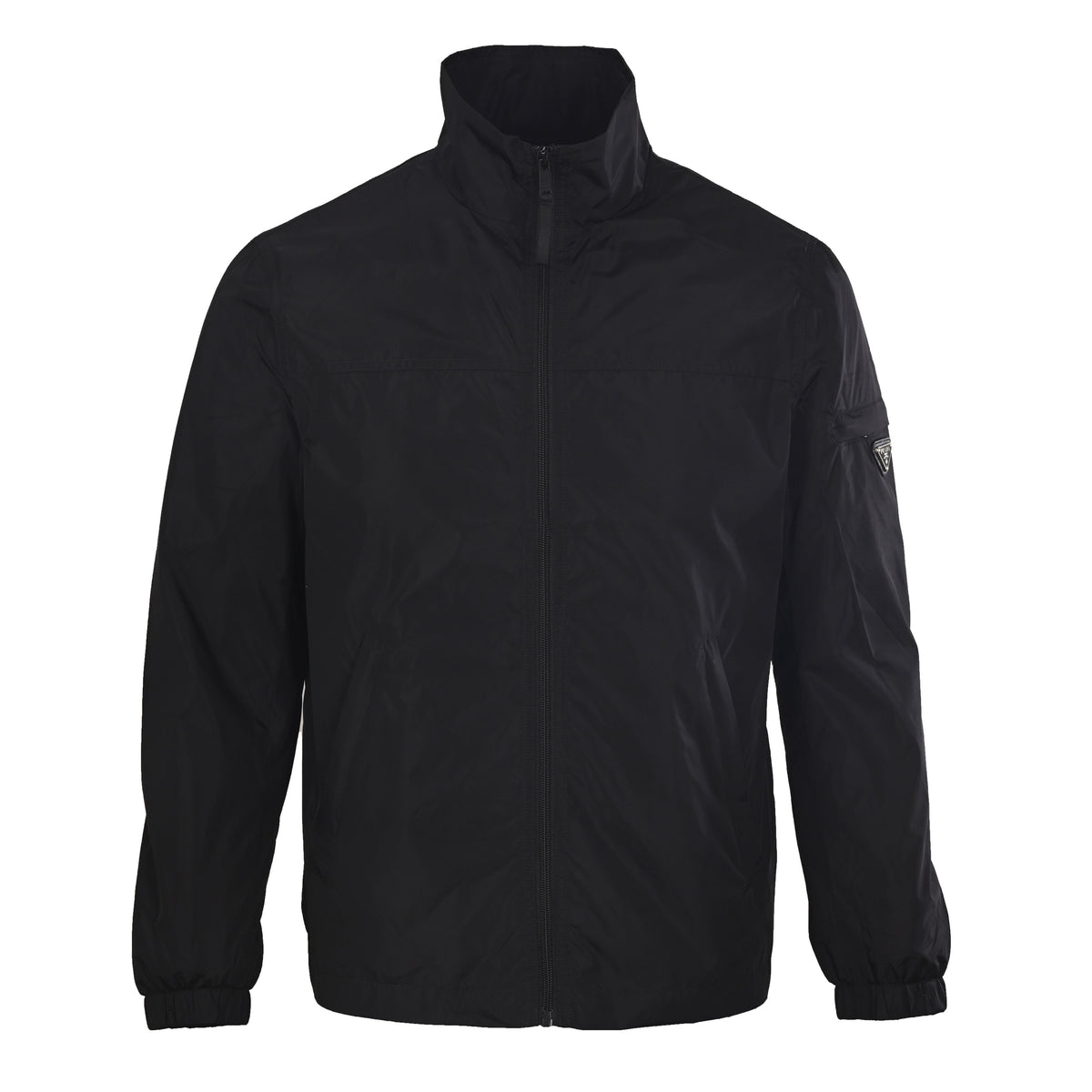 Prada Navy Stand-Collar Recycled Nylon Jacket for Men