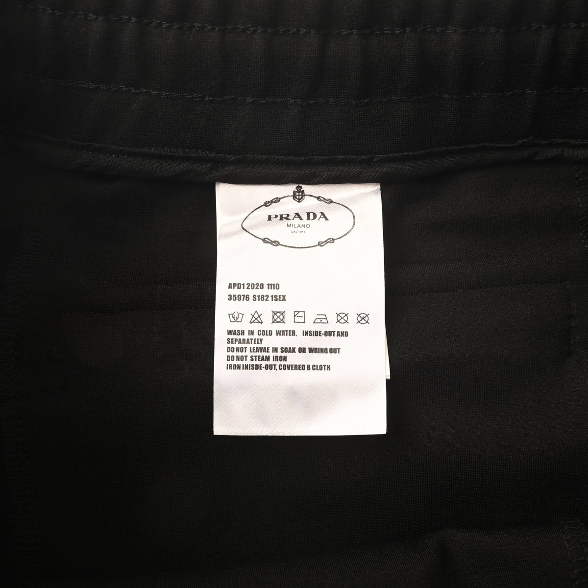 Prada Cargo Pants with Buckle Pockets & Drawstring Waist