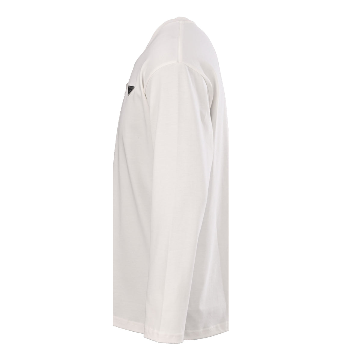 Prada Unisex Long Sleeve T-Shirt with Triangle Chest Logo