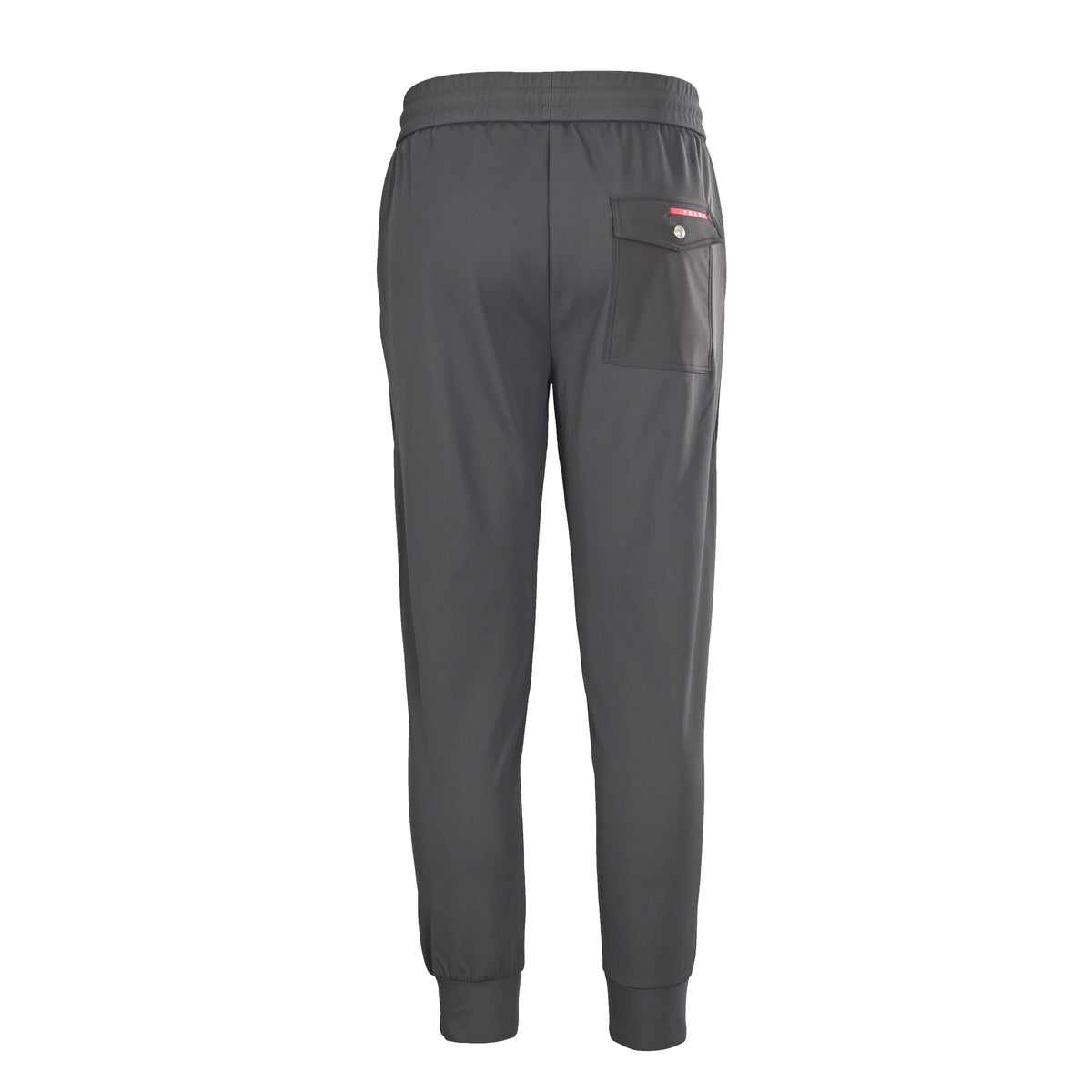 PRADA Drawstring Tapered Joggers with Rear Flap Pocket