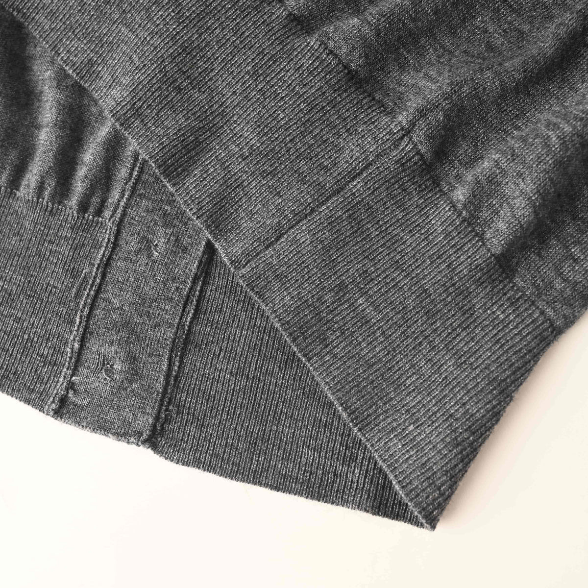 Prada Small Embroidered Logo Lightweight Wool Cardigan