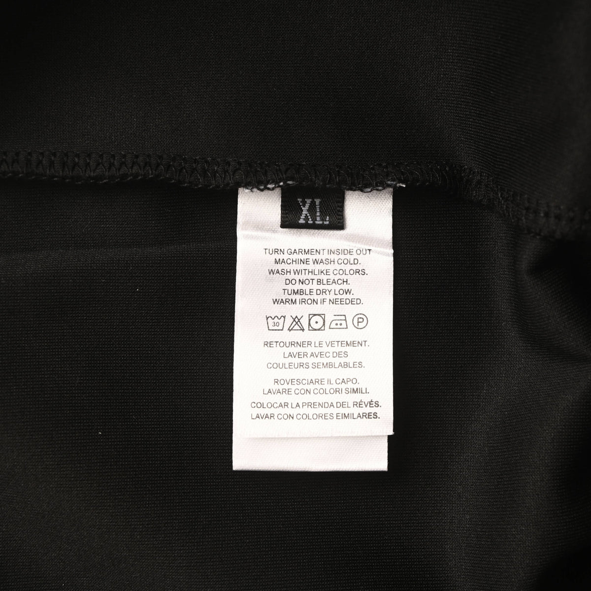 PRADA Black Logo-Panel Tapered Joggers with Red Pocket Detail
