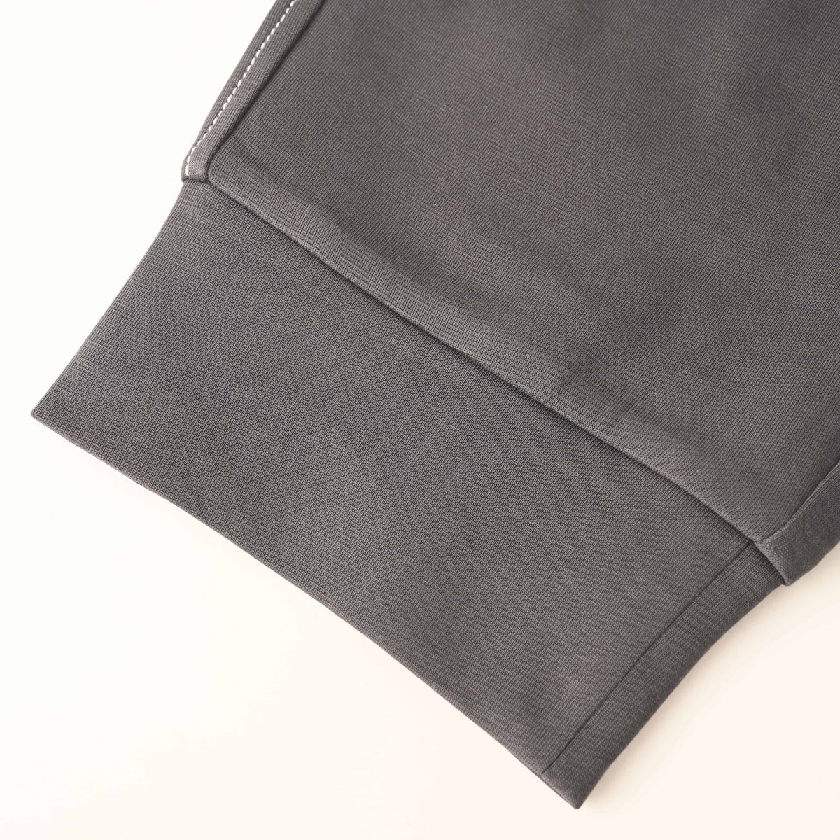PRADA Gray Contrast-Stitch Tapered Joggers with Triangle Logo