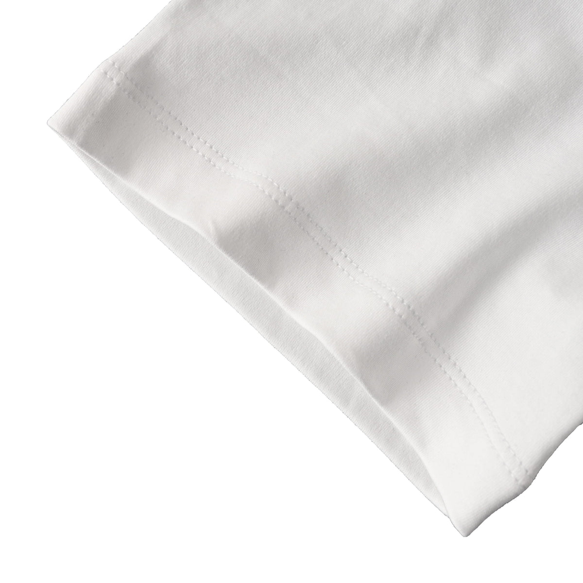 PRADA Triangle Logo Cotton Crew Neck T-Shirt - White