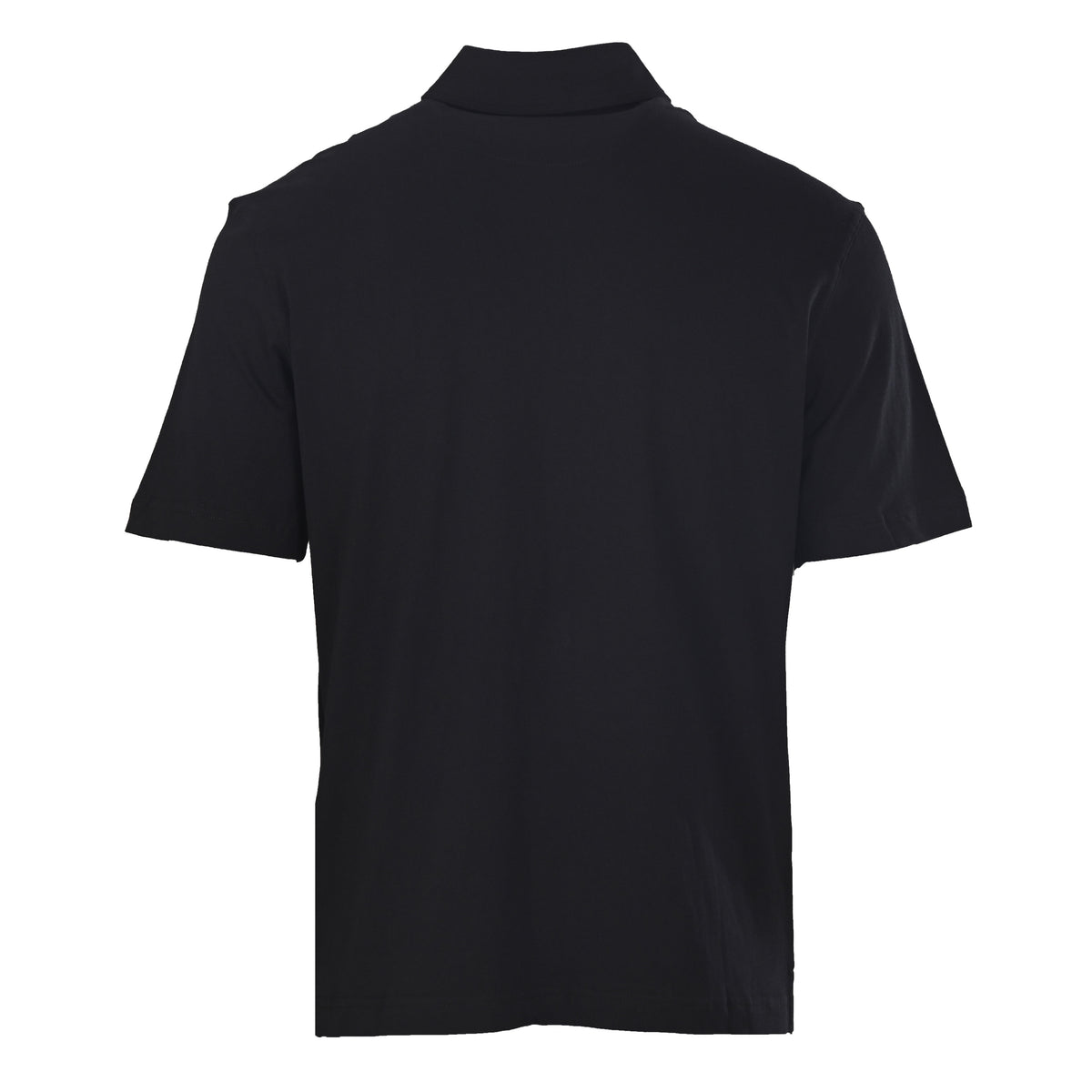 Prada Tricolor Label Cotton Short Sleeve Polo Shirt | Relaxed Fit