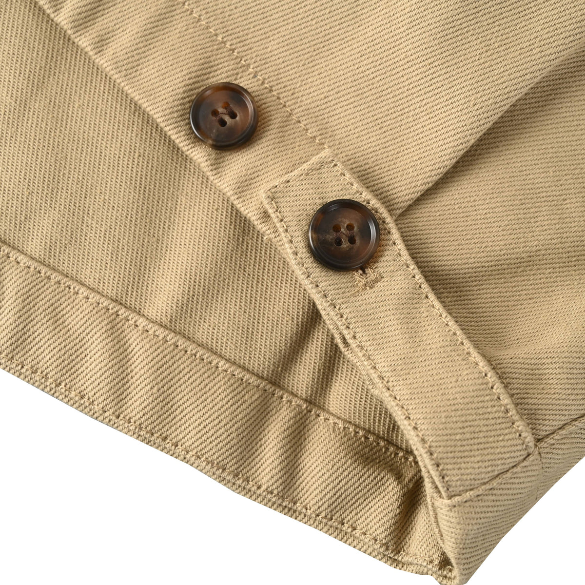 Prada Khaki Distressed Cropped Cotton Jacket