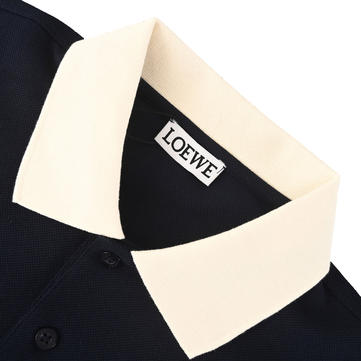143_Loewe_罗意威 撞色翻领刺绣Logo短袖Polo衫