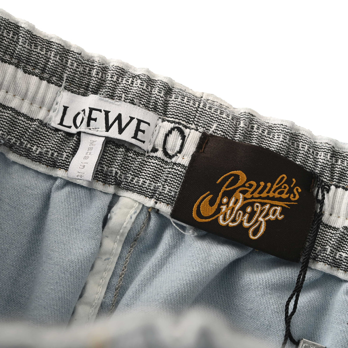 105_LOEWE罗意威 Anagram 绣花单宁布牛仔长裤