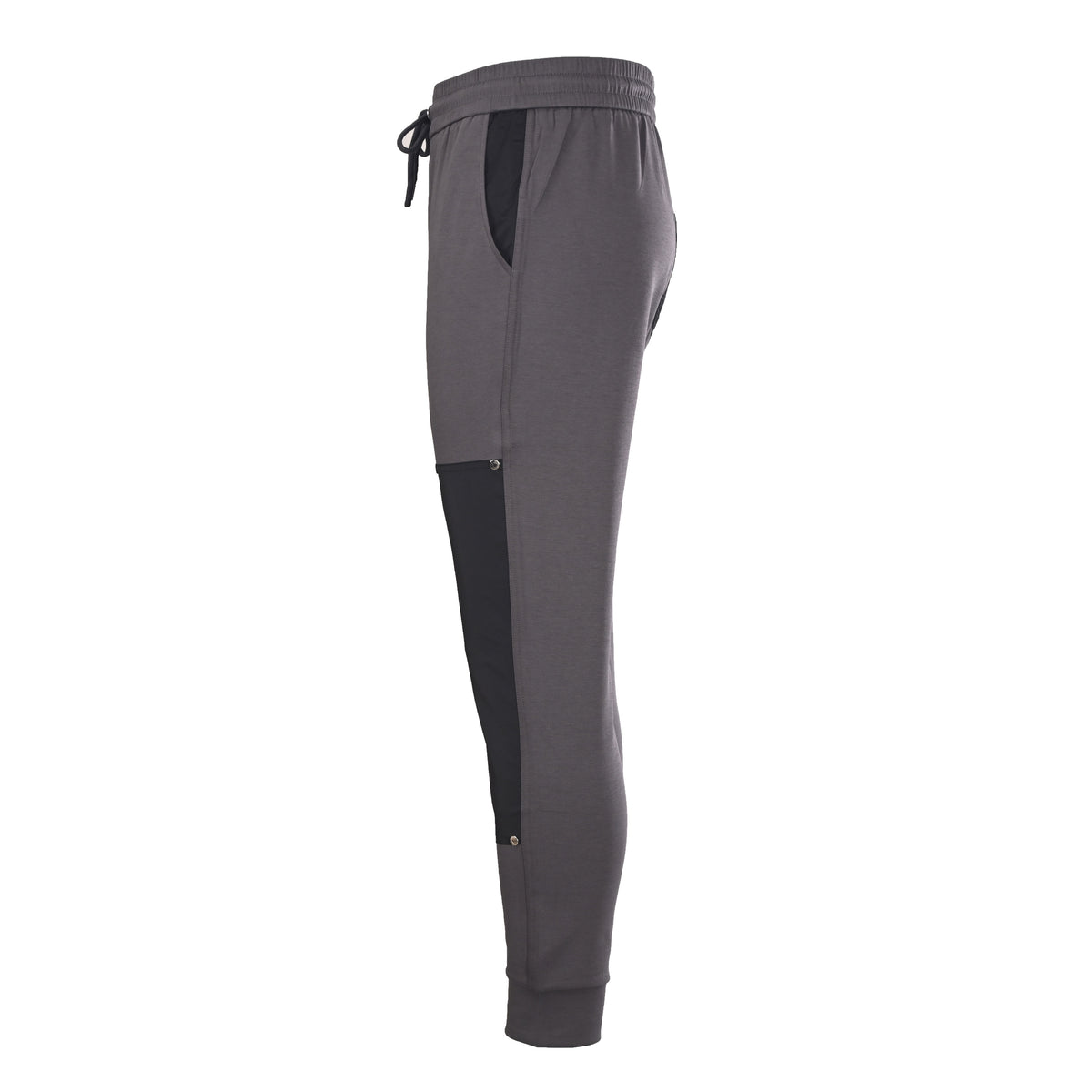 PRADA Contrast-Panel Tapered Joggers with Rivet Details