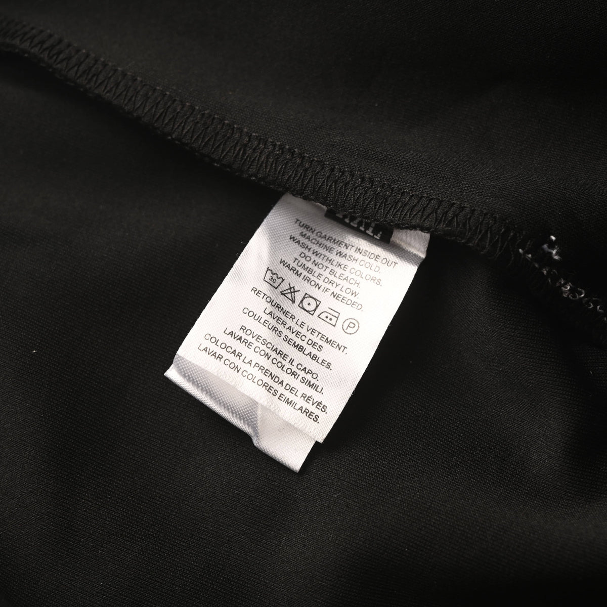 PRADA Black Contrast-Stitch Tapered Joggers with Triangle Logo