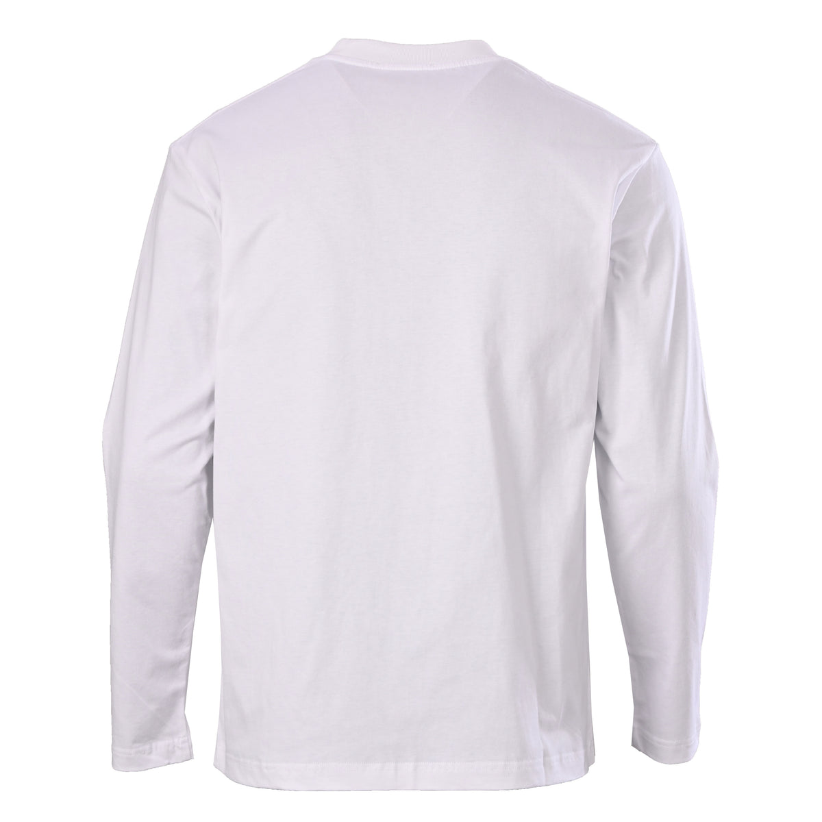 Prada Triangle Embroidery Long-Staple Cotton Long Sleeve T-Shirt