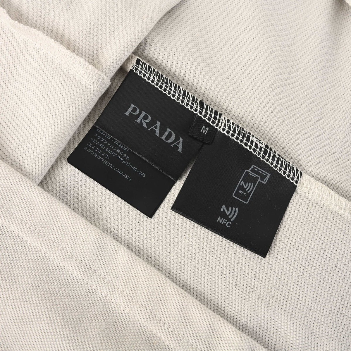 Prada Small Embroidered Logo Short-Sleeve Polo Shirt