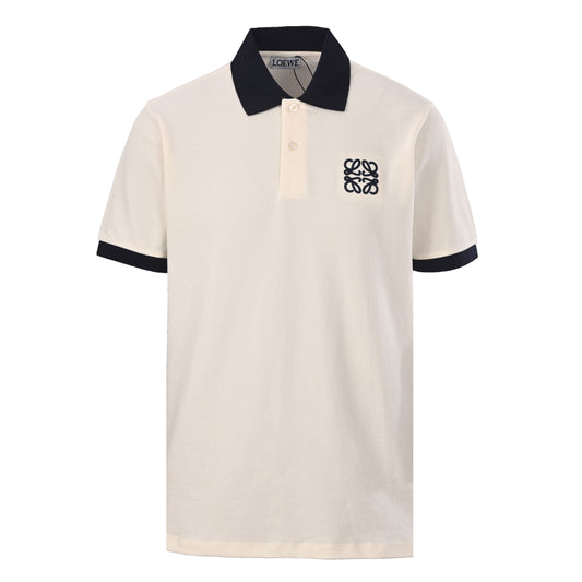 142_Loewe_罗意威 撞色翻领刺绣Logo短袖Polo衫