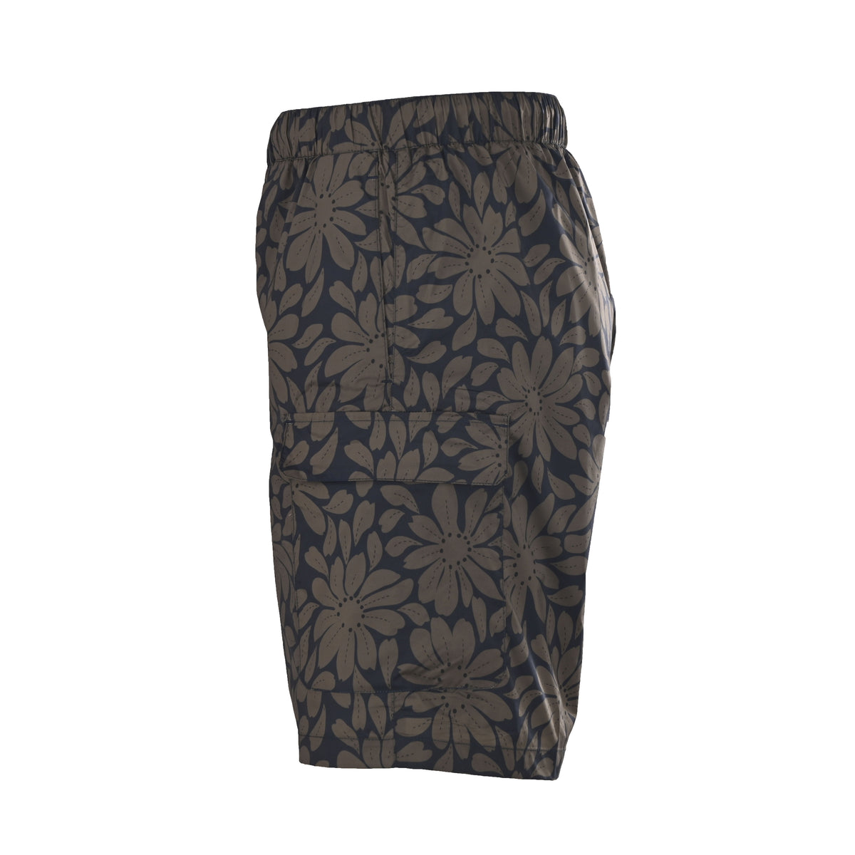 Prada Floral Digital-Print Nylon Shorts