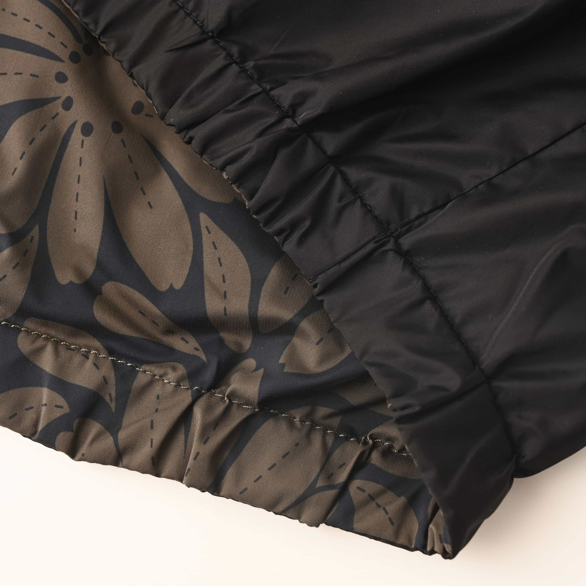 PRADA Reversible Floral-Print Nylon Stand-Collar Jacket