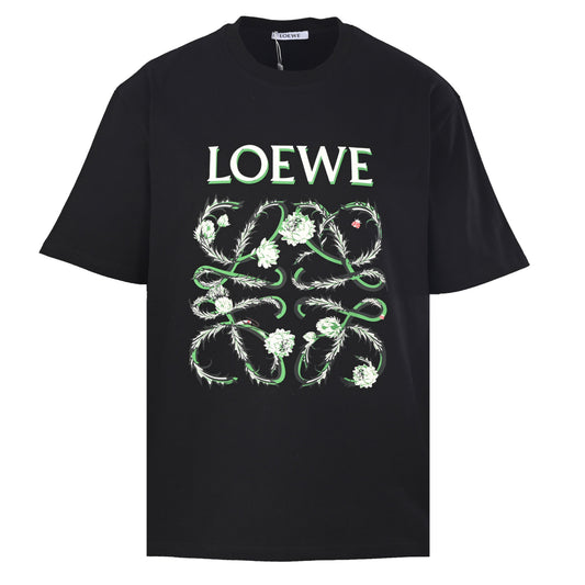 115_LOEWE_罗意威 花藤Logo印花短袖T恤