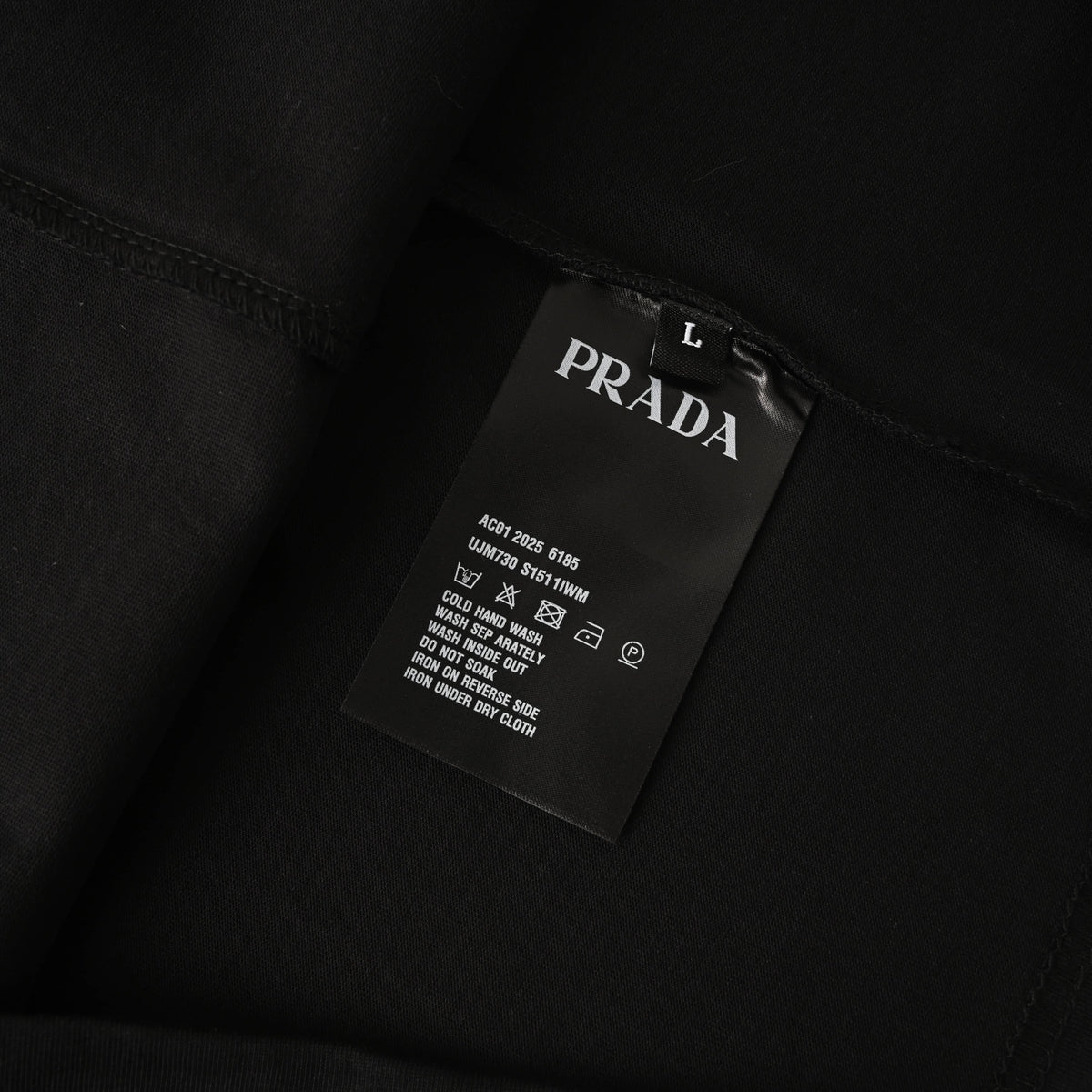 Prada Badge & Lettering Embroidered Short-Sleeve T-Shirt