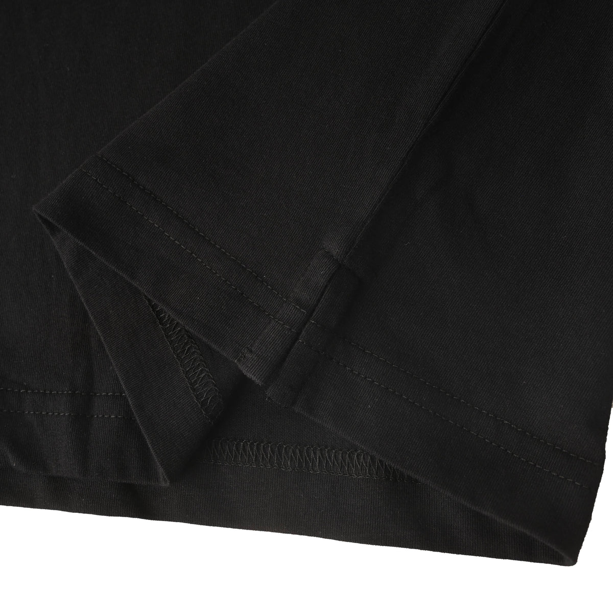 Prada Tricolor Label Cotton Short Sleeve Polo Shirt | Relaxed Fit